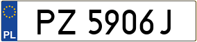 Truck License Plate
